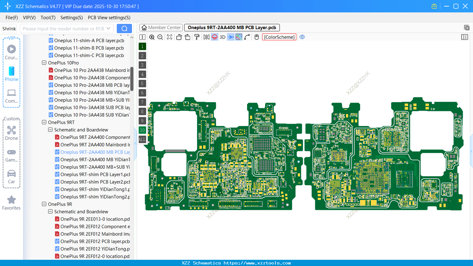 Oneplus 9RT-2AA400 MB PCB Layer
